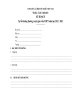 Văn bản hành chính: Mẫu kế hoạch bồi dưỡng thường xuyên 1Kehoach canhan