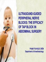 Ultrasound guided TAP block