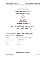 Đồ án hệ thống điện   lê việt hùng