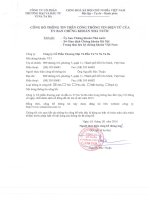 Công bố thông tin CONG BO THONG TIN