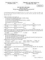 DE THI DIEN TAP 2017 HOA HOC CHINH THUC MA DE 132