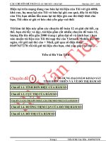 Trọn bộ tài liệu tiến sĩ Hà Văn Tiến