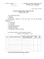 Văn bản hành chính: Mẫu kế hoạch bồi dưỡng thường xuyên ke hoach To
