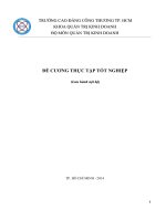 Đề cương thực báo cáo tốt nghiệp: Quản trị kinh doanh