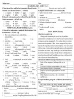 Bài kiểm tra 1 tiết số 1 anh 9 (no1 - no2)