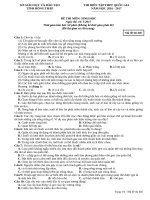 DE THI DIEN TAP 2017 SINH HOC CHINH THUC MA DE 485