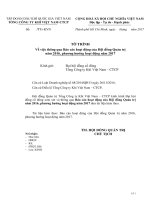 8. Báo cáo hoạt động của HĐQT năm 2016 và phương hướng hoạt động năm 2017