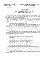 Văn bản hành chính: Mẫu kế hoạch bồi dưỡng thường xuyên kehoachtruong