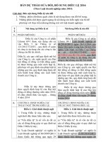 Bao cao tom tat noi dung sua doi Dieu le cong ty