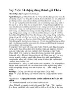 Suy niệm 14 chặng đàng thánh giá chúa