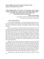 KINH NGHIỆM QUỐC TẾ VỀ NÂNG CAO TÍNH ĐỘC LẬP CỦA ĐƠN VỊ ĐIỀU TIẾT ĐIỆN LỰC VÀ ĐƠN VỊ VẬN HÀNH HỆ THỐNG ĐIỆN, GIAO DỊCH THỊ TRƯỜNG ĐIỆN NHẰM THÚC ĐẨY THỊ TRƯỜNG ĐIỆN CẠNH TRANH