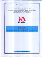 Tai lieu DHDCD thuong nien 2014