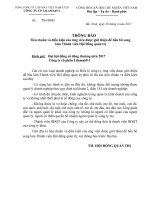 Thong bao tieu chuan ung vien bau bo sung HDQT nhiem ky 2016-2021