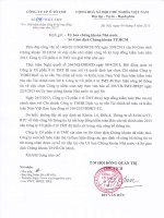 Giai trinh cham cong bo ky HD kiem toan nam 2013