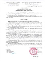 Ngh quy t H QT s 562 TMT Thanh l p C(ng ty Con