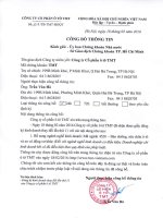 Công bố thông tin số 157  TB-TMT-HĐQT ngày 18 02 2016 .