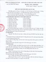 Biên ban hop Hoi dong quan tri so 1110 BB-TMT-HDQT ngày 13 11 2014
