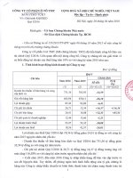 Giải trình kết quả sản xuất kinh doanh Quý I 2016 của công ty cổ phần ô tô TMT