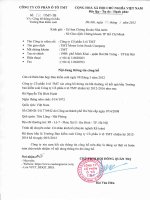 Cong bo thong tin so 126 ve bau Truong ban kiem soat nhiem ky 2012 2016