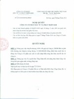 20140113 20141003 KSH Nghi Quyet HDQT So 62 Ve Viec Chuyen Nhuong Cong Ty Con De Can Tru Cong No