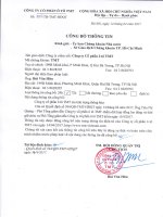 Công bố thông tin số 395 TB-TMT-HĐQT ngày 14 04 2017