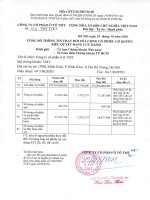 Công bố thông tin số 1297 TMT TCKT ngày 10 10 2016 về việc thay đổi số lượng cổ phiếu có quyền biểu quyết đang lưu hành