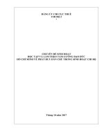 chuyen de sinh hoat thang 10 2017