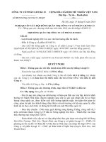 Toàn văn của Nghị QuyếtSố:05 2016 NQ-LICOGI13-HĐQT