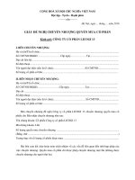 Mau chuyen nhuong quyen mua