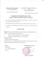 20130409 KSH Nghi Quyet HDQT Ve Viec Go Von Vao Cty CP Khoang San Luyen Kim Mau