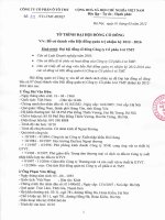 To trinh so 111 ve de cu thanh vien HDQT nhiem ky 2012 2016