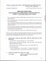 Bien ban kiem phieu lay y kien co dong bang van ban