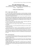 Quy che noi bo ve quan tri cong ty