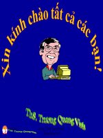 Bài giảng Quản trị học đại cương: Chương 1  ThS. Trương Quang Vinh