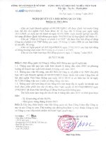 Nghi quyet so 1008 NQ-TMT-HDQT ngày 11 07 2015 cua Hoi dong quan tri nhiem ky 2012 - 2016