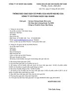 Thong bao giao dich co phieu cua nguoi noi bo Ong Tran Quoc Hung CBTT