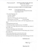 TB giao dich cp cua co dong noi bo Ong Dang Quang Vinh