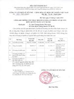 Thông báo thay đổi số lượng cổ phiếu đang lưu hành của công ty ô tô TMT .