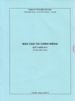 BCTC rieng quy III 2011 (truoc kiem toan)   TMT