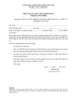 7. Thu ung cu tham du bau BKS nhiem ky 2012-2016