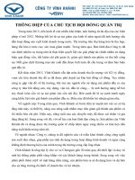 Tài liệu dùng trong Đại hội cổ đông thường niên 2014 ngày 28.04.2014 | CÔNG TY CỔ PHẦN CÁP NHỰA VĨNH KHÁNH 06 Bao cao cua HDQT