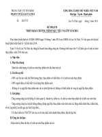 KẾ HOẠCH TRIỂN KHAI CHƯƠNG TRÌNH MỤC TIÊU VSATTP NĂM 2014