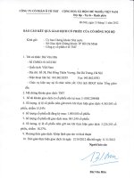 BC KQGDCP cua co dong noi bo  Ong Bui Van Huu 13112012