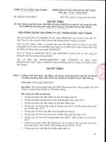 thông qua thời gian, địa điểm tổ chức ĐHĐCĐ và một số nội dung dự kiến trình ĐHĐCĐ thường niên năm 2013 - DHG PHARMA quyet dinh 02 hdqt