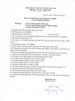 BC ket qua GD CP cua ong Dang Quang Vinh TGD 2011