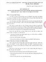 8.Quy chế bầu cử thành viên Hội đồng quản trị, Thành viên ban kiểm soát nhiệm kỳ 2017 -2021.