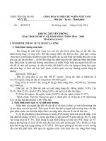 KHUNG TRUYỀN THÔNG THAY ĐỔI HÀNH VI VỆ SINH NÔNG THÔN 2016-2020 TỈNH HÀ GIANG