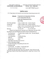 Số 42 CTTCKT Ngày đăng kí cuối cùng để tổ chức ĐHCĐ thường niên năm 2017