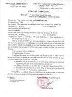 Công bố thông tin số 503 TB-TMT-HĐQT ngày 05 05 2016 về việc ký kết hợp đồng kiểm toán báo cáo tài chính .