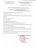 Giay uy quyen thuc hien công bo thông tin so 902 UQ-TMT-HDQT ngày 06 12 2013.